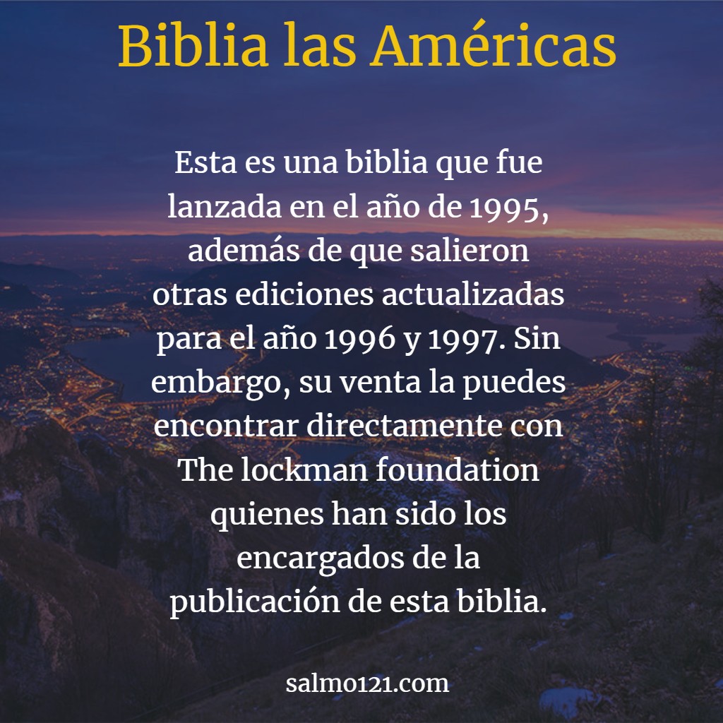 biblia las américas